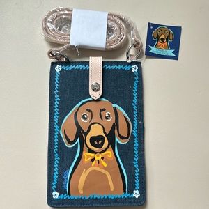 Dachshund Denim Crossbody Purse